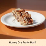 Honey dry fruits burfi